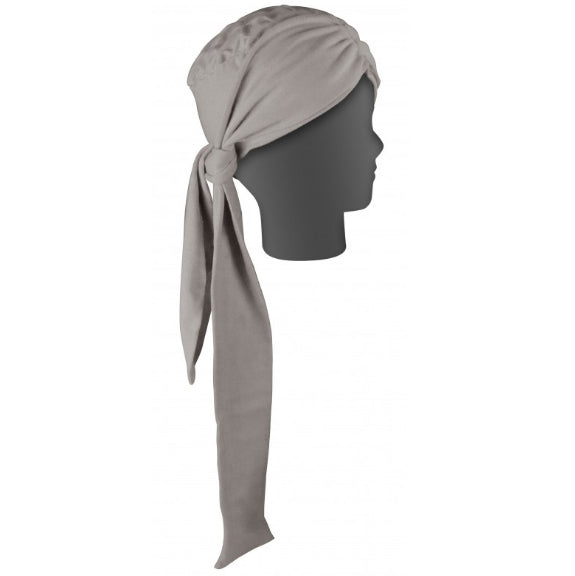 long-draped-oncology-turban-brown-chemo-headwear-soft-pleated-ortoprime-uk