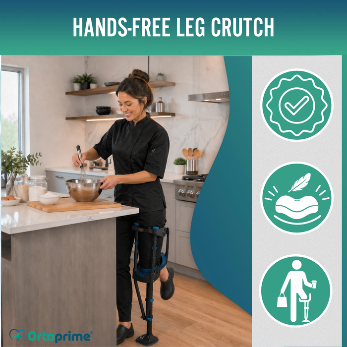 Hands-Free Knee Crutch | Height Adjustable