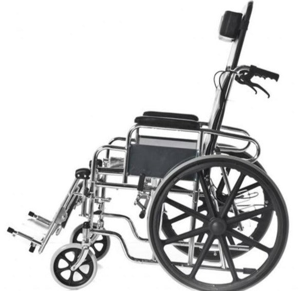 mobility‑aid‑folding‑wheelchair‑chrome‑frame‑ortoprime‑uk