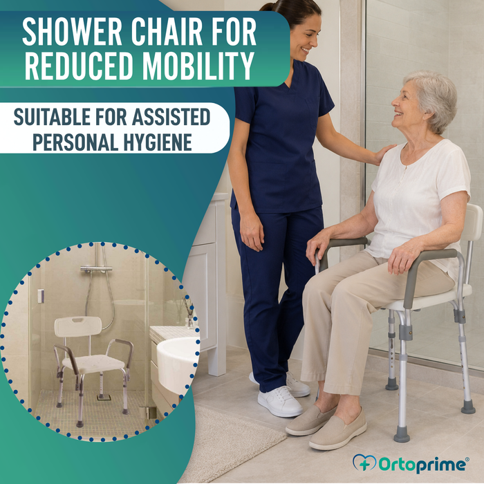 Comfort Shower Chair with Armrests