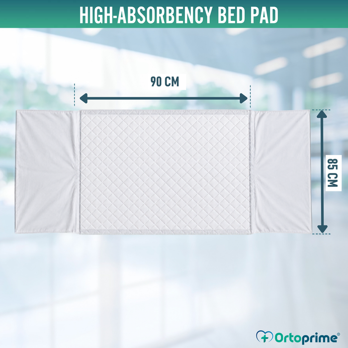 Pack of 2 Eco-Friendly Washable Absorbent Bed Protectors 135cm 3.15 L/m²