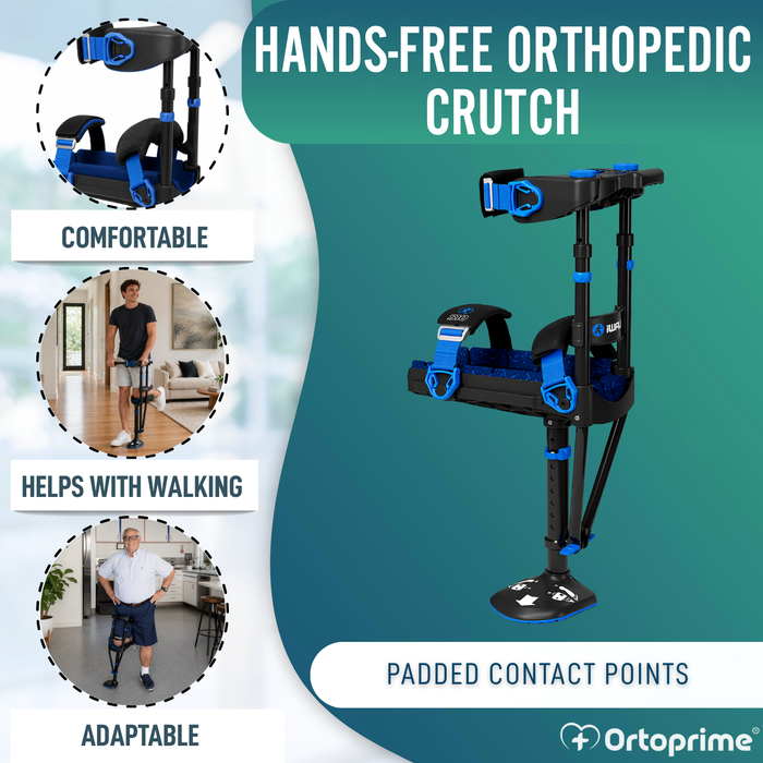 Hands-Free Knee Crutch | Height Adjustable
