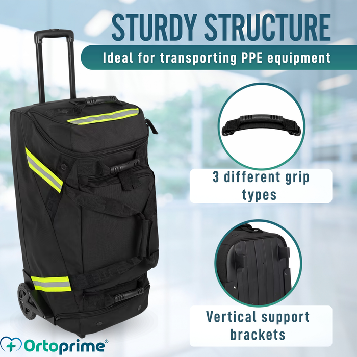 Professional Firefighter PPE Trolley Bag with Wheels