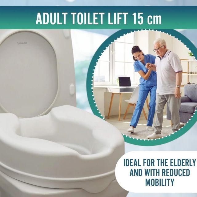 Adult Toilet Riser 15 cm | Universal Toilet Riser