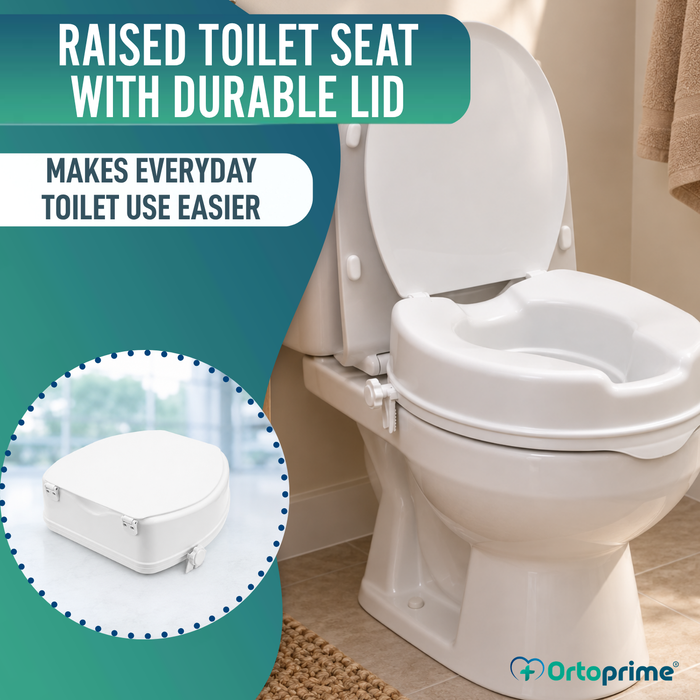 Toilet Riser with or without Lid | Supports 223kg
