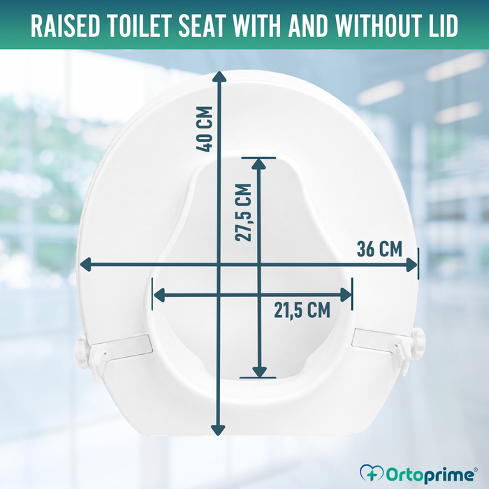 Toilet Riser with or without Lid | Supports 223kg