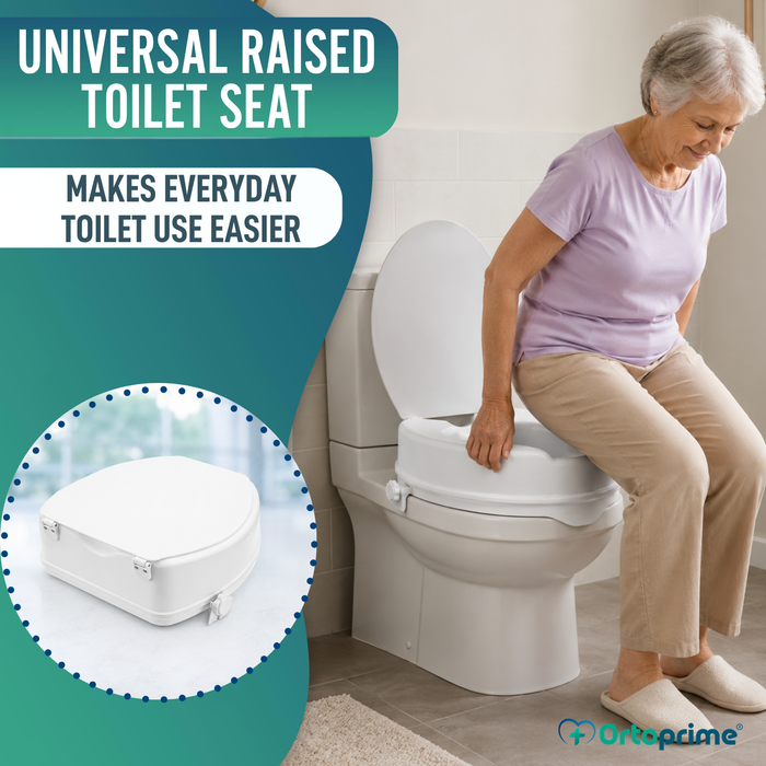 Toilet Lift with Lid 10 cm | Universal