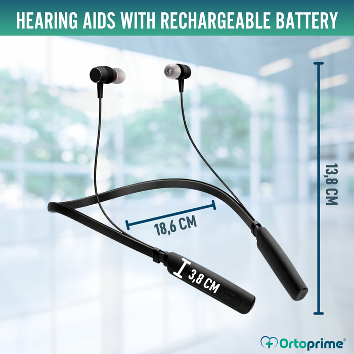 Rechargeable Hearing Amplifier with Noise Reduction