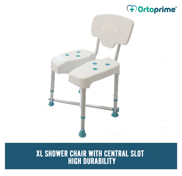 XL Shower Chair with Central Slot | Heavy Duty