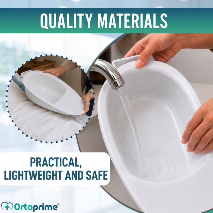 Bedpan for Elderly 2.5 Litres | Unisex Bed Urinal