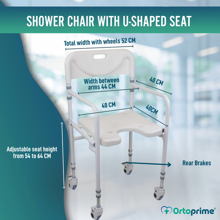 U-Shaped Shower Chair | Foldable Bath Seat