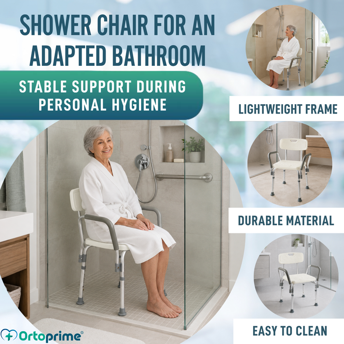 Comfort Shower Chair with Armrests