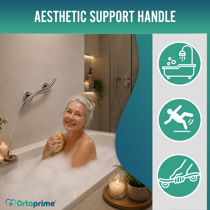 Bathroom Support Bar in Stainless Steel | 35 cm
