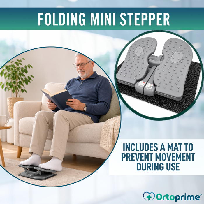 Folding Mini Stepper for Seniors | Static Pedal Exerciser