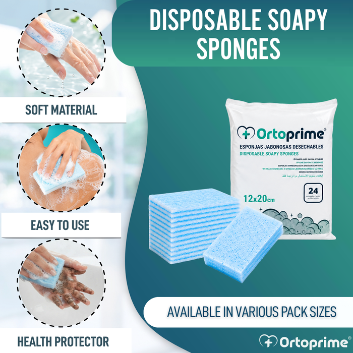 Disposable Soapy Sponges for Babies and Adults