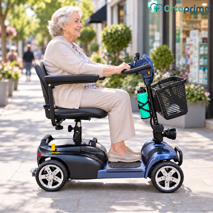 4-Wheel Mobility Scooter | Removable Battery & Portable