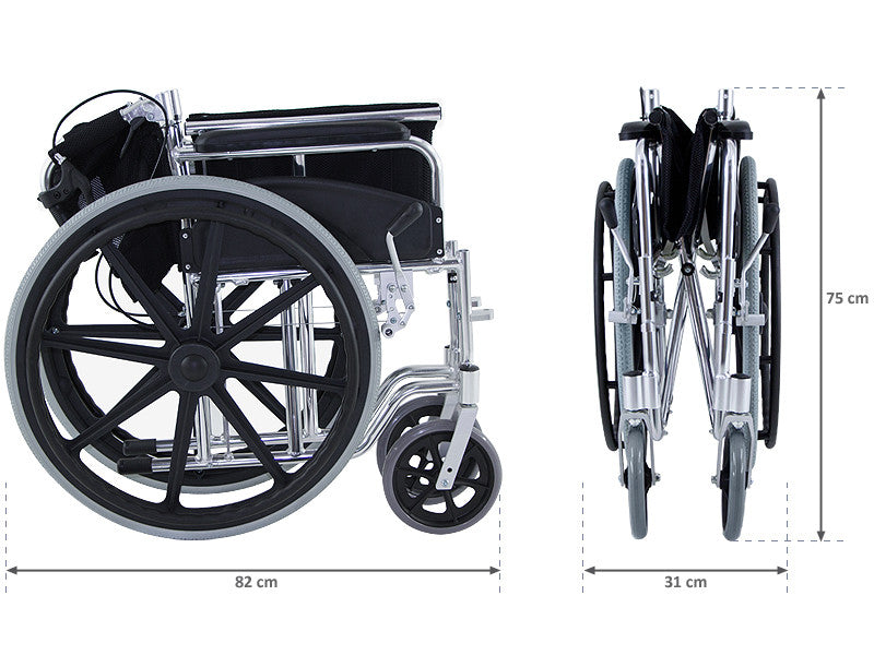 travel‑wheelchair‑aluminium‑folded‑size‑ortoprime‑uk