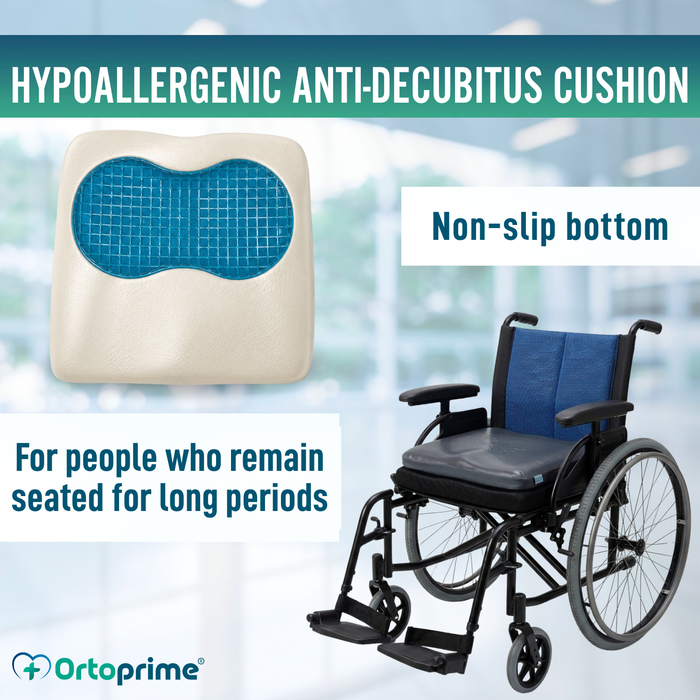 Visco Gel Anti-Bedsore Cushion for Wheelchair 85 kg/m³