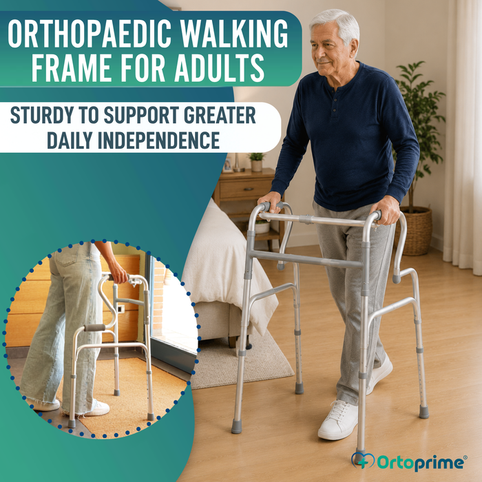 Adult Walker with Incorporator | Foldable Aluminium Walker
