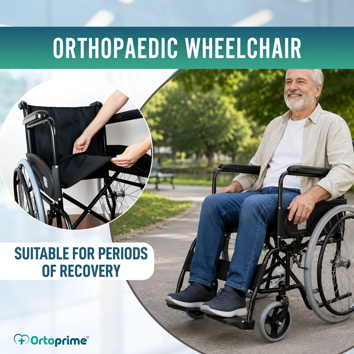 Folding Self-Propelled Wheelchair with Safety Belt