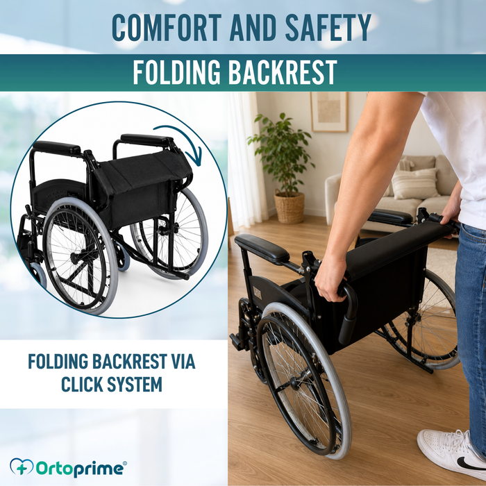 Lightweight Folding Wheelchair for Adults Self-propelling