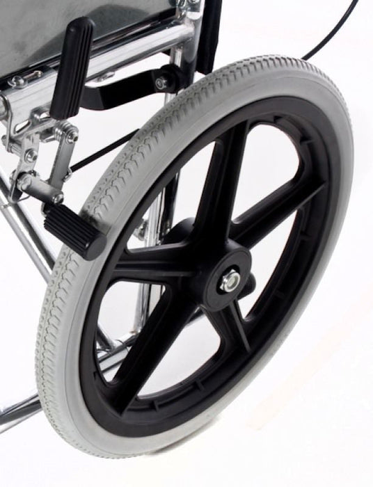 wide‑seat‑wheelchair‑steel‑chrome‑transport‑ortoprime‑uk